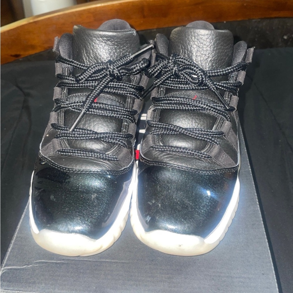 Jordan Air 11 Retro Low Black Red White Sneakers